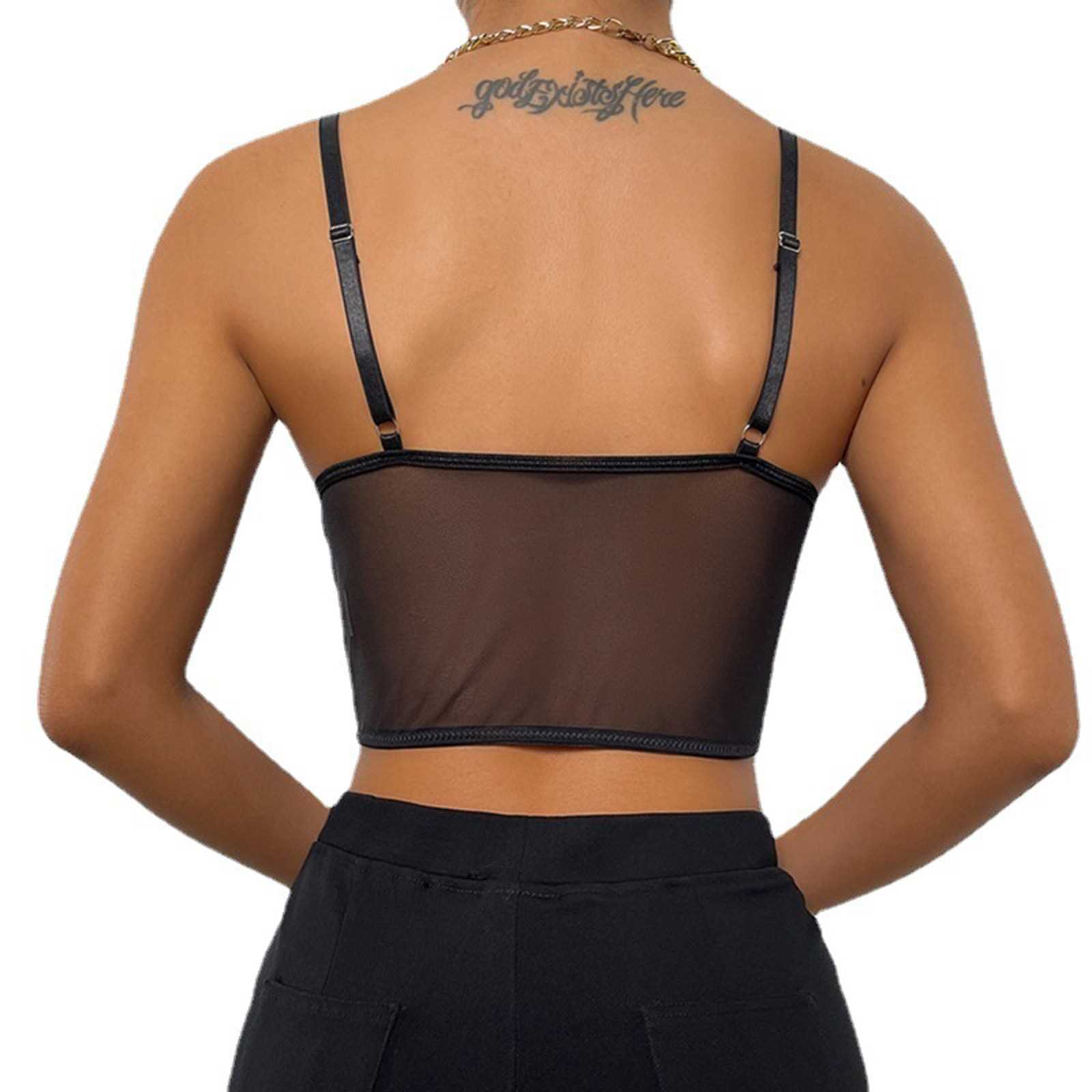 ibbon Chest Lace Camisole Push Up Corset Tank Tops Underwear - 图1