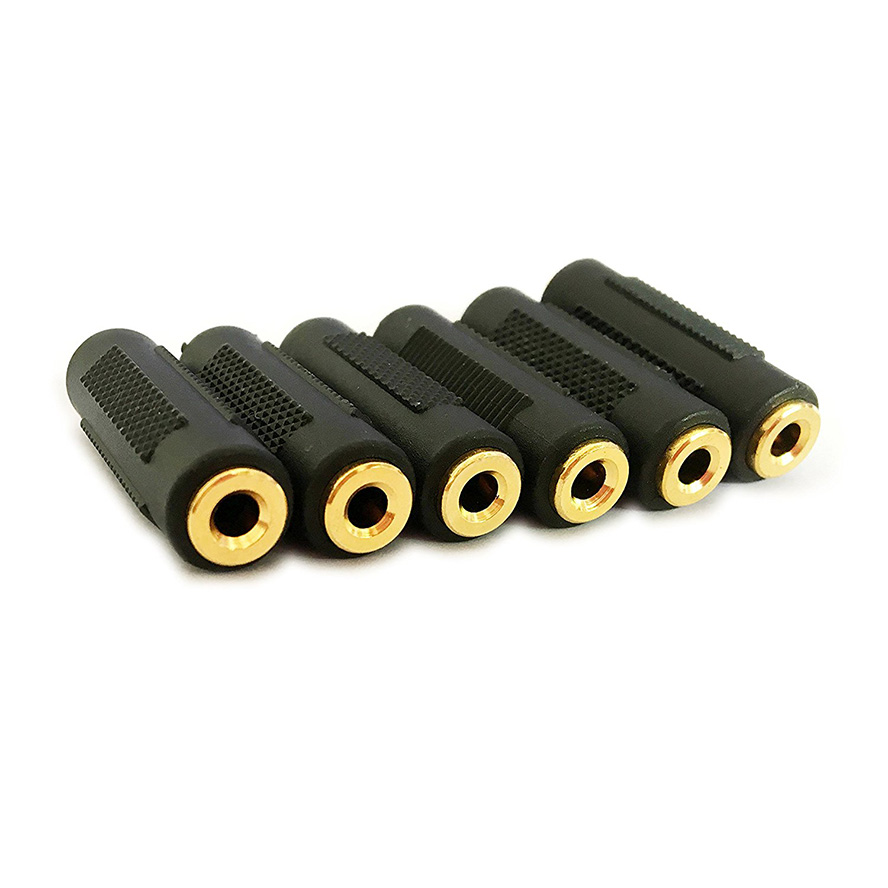 5Pcs Stereo Jack Adaptor Gold Plated 3.5mm to 3.5mm Stereo A - 图1