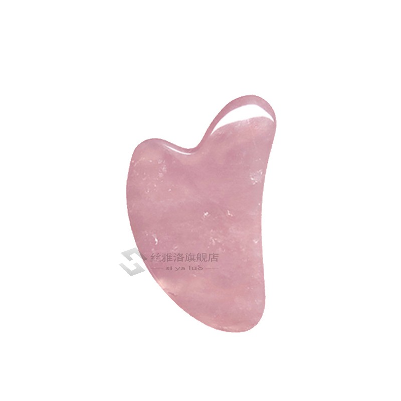 3Pcs/Set Natural Rose Quartz Jade Roller Real Jade Gua Sha B - 图3