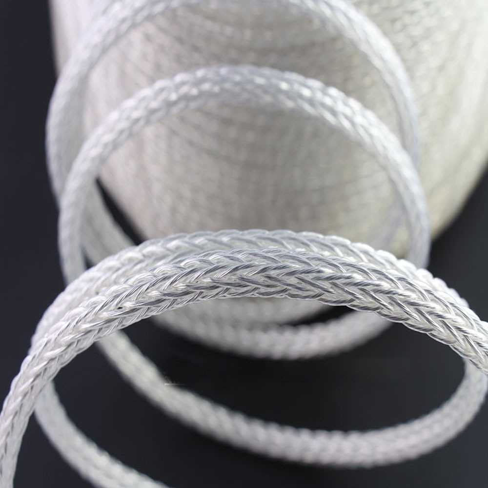 1meter Braid 8AG High Purity Silver Plated OCC Speaker Cab - 图0