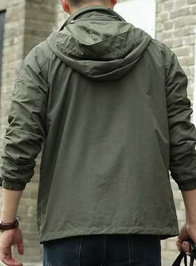 Men's Waterproof Military Jacket Spring Autumn Casual Windbr