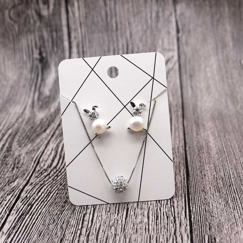 30pcs 5x7cm Earring Cards Jewelry Display Paperboard Jewelry - 图1