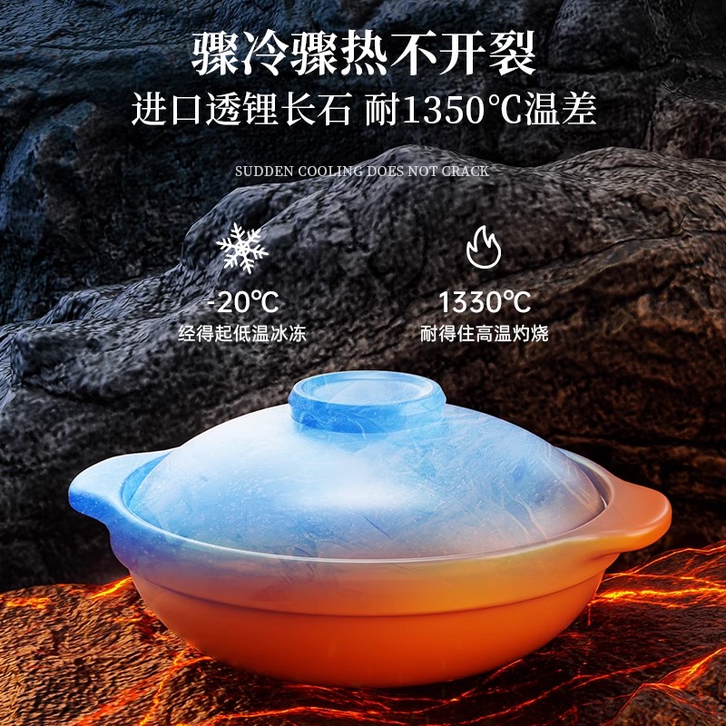 砂锅煲家用燃气灶耐高温干烧不裂陶瓷锅煲汤小煲仔饭专用沙锅商用 - 图0
