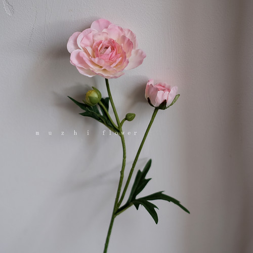 洋牡丹仿真花高级感逼真月季玫瑰花束客厅插花摆设轻奢花艺装饰 - 图0