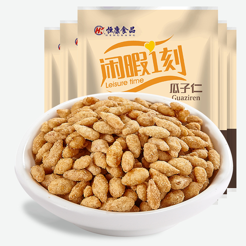 恒康食品 原味瓜子仁150g*5袋装 小包装葵花籽仁炒货休闲零食批发 - 图3