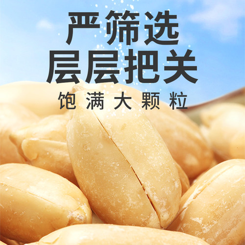 恒康食品 咸味花生米155g袋装 熟花生仁坚果零食休闲小吃批发 - 图0