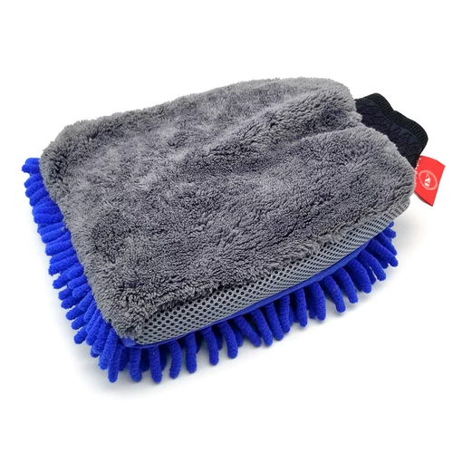 Autobright Car Flay Gloves с высоким содержанием двойного сдвоенного Xuey с двойным волокном чистки пены из лапы медведя очистит
