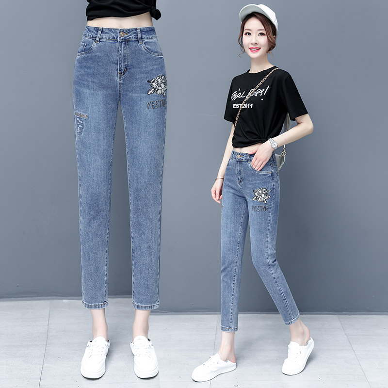 秋季2020新款弹力小脚长裤子牛仔裤 诗蕊尔牛仔裤