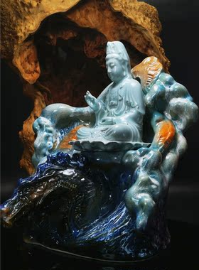 观音菩萨艺术家雕塑摆件中式家居