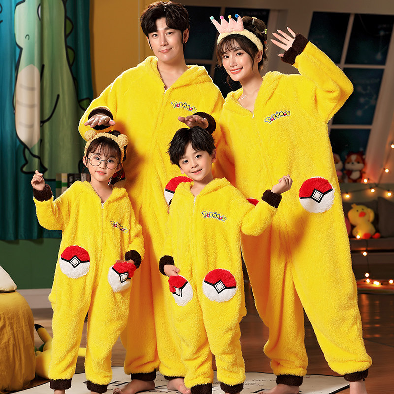 龙猫男女中大童哈衣冬季宝宝睡衣 甜雪妮睡衣/家居服套装