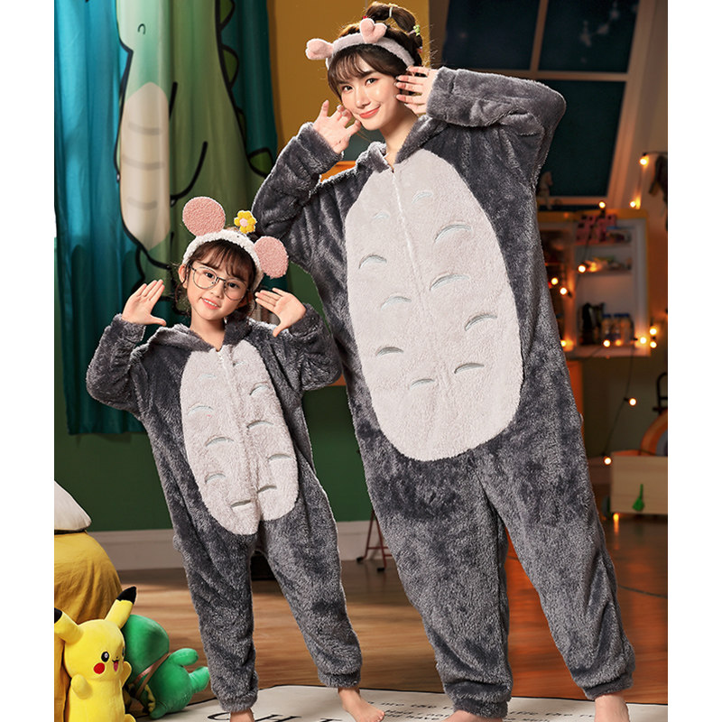 冬季儿童连体法兰绒防踢卡通睡衣 甜雪妮睡衣/家居服套装