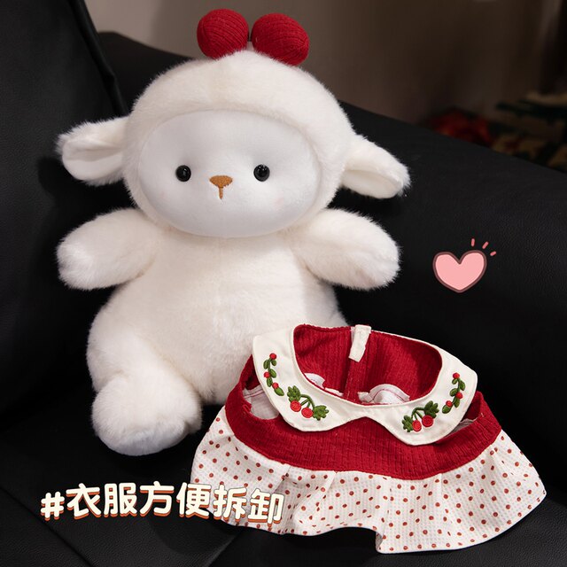 Cute Amblin Lamb Doll Plush Toy Doll Children's Soft Cute Lamb Comfort Doll Birthday Gift for Women