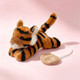 Standing shoulder doll aquarium zoo souvenir magnetic iron plush doll tiger hanging on the shoulder