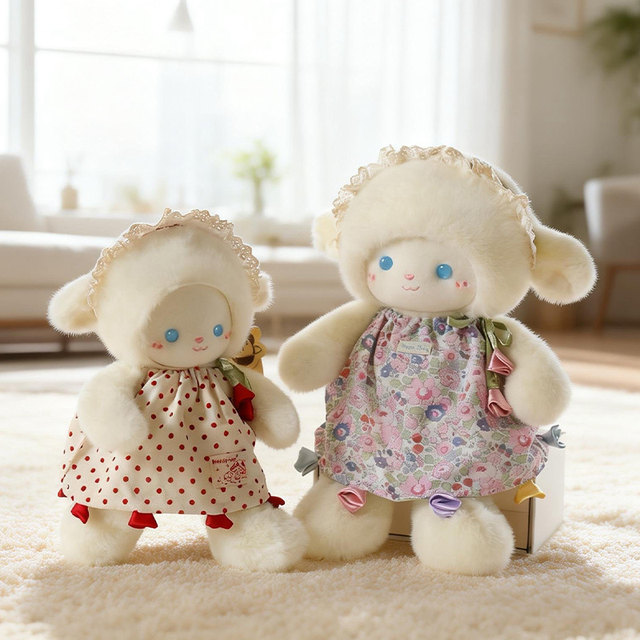 Genuine Snot Bear Garden Running Lamb Doll Plush Toy Sleeping Rag Doll Children's Birthday Gift for Girls