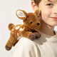 Standing shoulder doll aquarium zoo souvenir magnetic iron plush doll tiger hanging on the shoulder