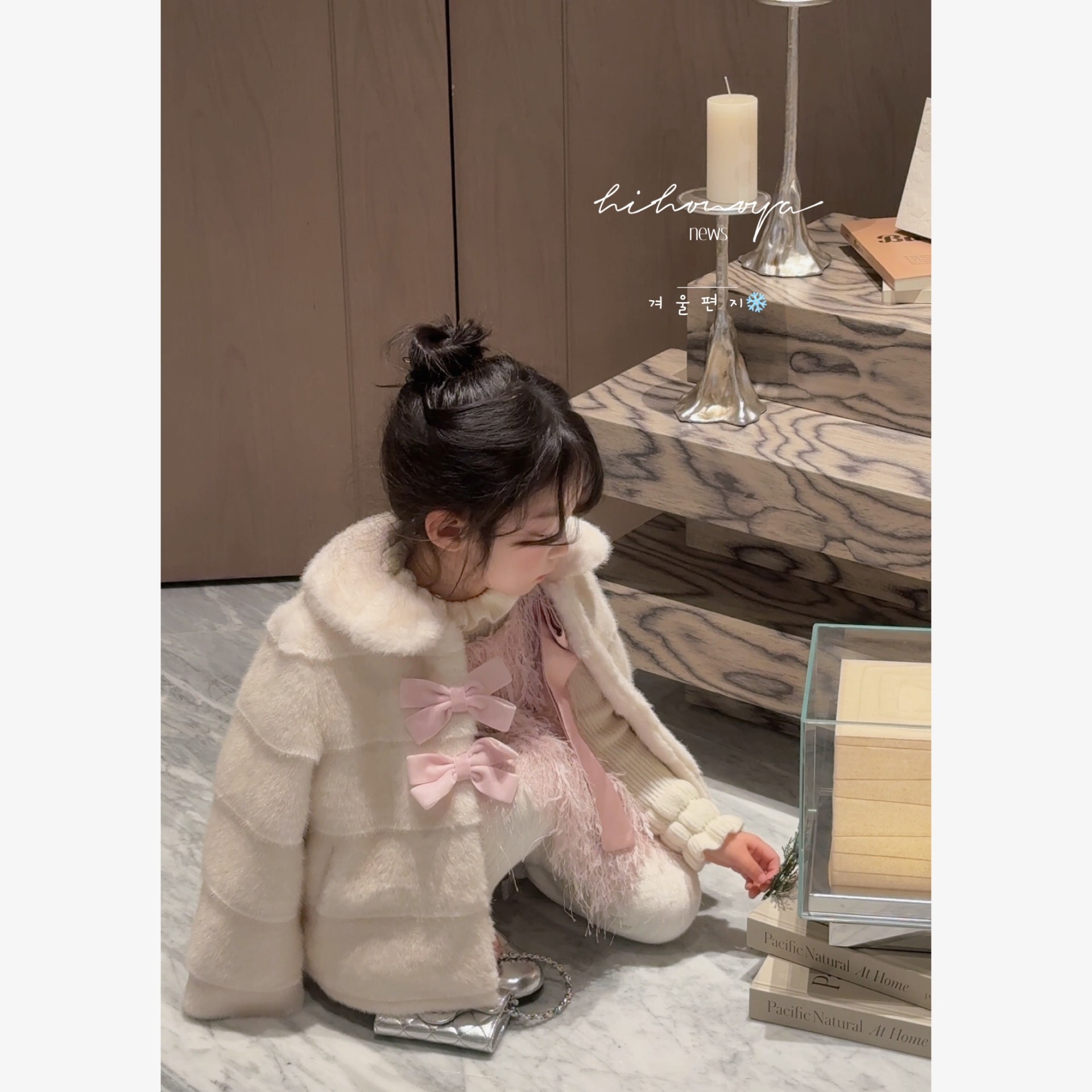 Spring韩国童装2025冬季新款亲子高定环保草草仿貂毛女童绒绒外套,淘宝优惠券,粉丝福利购,淘宝优惠卷