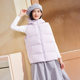 361 Hooded Down Vest Women's 2025 Winter New Loose Fashionable Down Vest Warm and Windproof Jacket