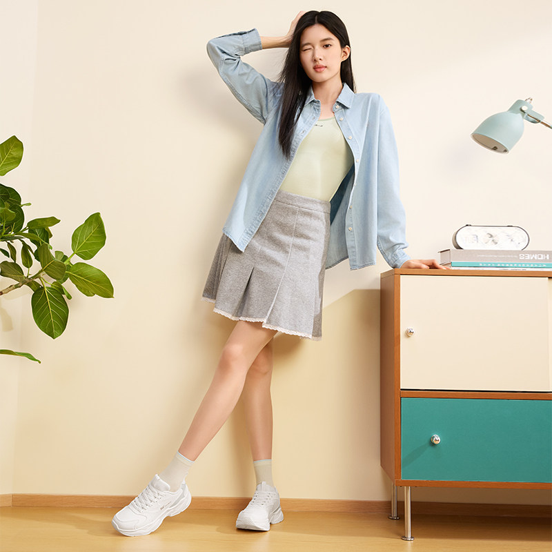 礼金20%！361度运动鞋革面防水老爹鞋女鞋