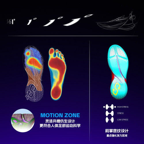 一波流2.0篮球鞋ONE MOTION 2.0春季361实战耐磨缓震回弹透气球鞋 - 图2