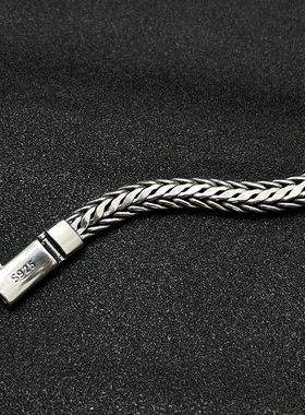 新品纯光面编织手链男士个性时尚
