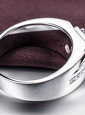 镀S925银新款男士戒指男霸气时尚