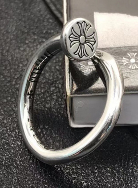 新品复古朋克戒指男女款平面凸钉