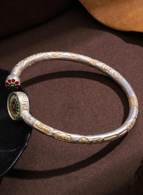 新品新款手镯珐琅彩向日葵吉言手