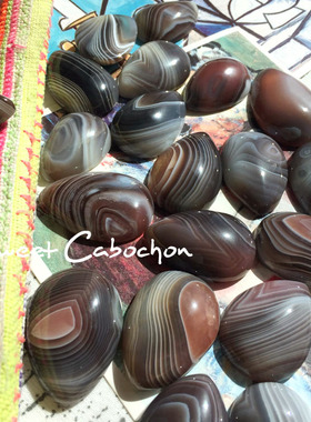 波斯湾玛瑙天然纹路无孔DIY