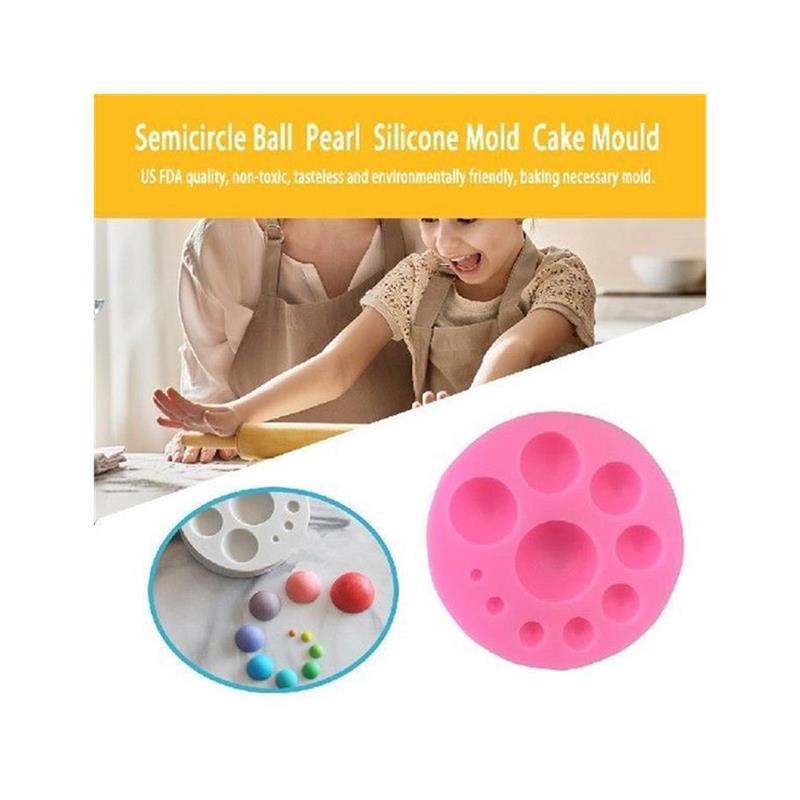 Non-stick Pearl Silicone Mold DIY Semicircle Ball Chocolate-图3