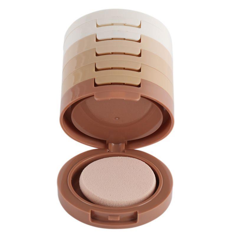 5 Colors Contour powder Palette Press Face Powder Repair Fac - 图2