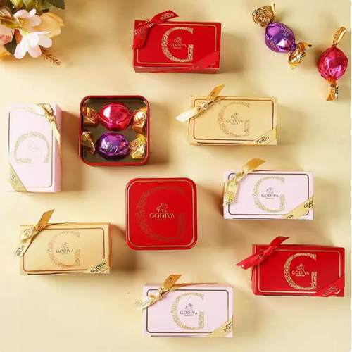 GODIVA美国进口歌帝梵巧克力巧克力歌帝梵喜糖盒手工宝宝满月礼盒 - 图2