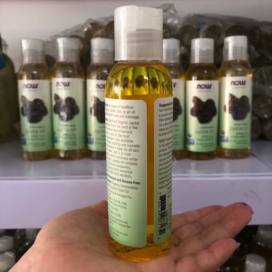 美国原装进口Now诺奥有机荷荷巴油去黑 jojoba oil 118ml-图0