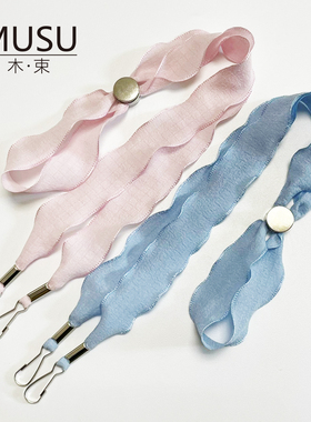手工原创女士渔夫帽子防风绳可调节遮阳帽专用固定绳草帽防掉神器