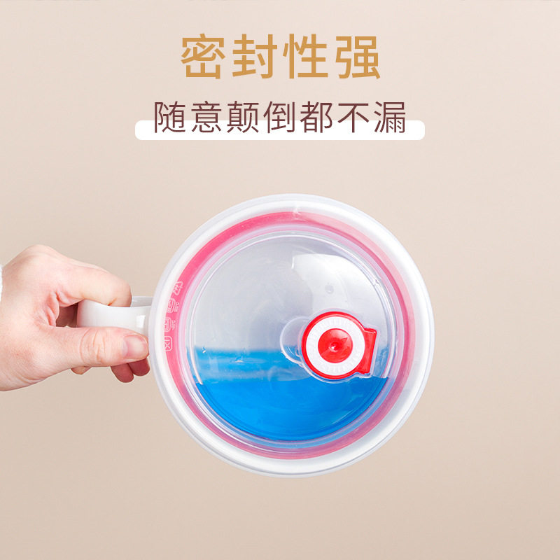 饭碗个人专用高颜值日式卡通陶瓷泡面碗带盖早餐牛奶杯学生宿舍大