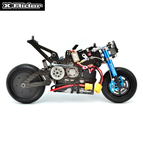 X-Rider 土星1:8遥控电动RC模型GP摩托赛车碳纤车架无刷碟刹包邮 - 图1
