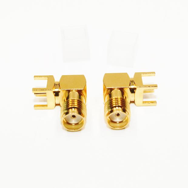 同轴连接器SMA天线座PCB 插座RF射频座SMA-KWE14.5外螺内孔弯式,淘宝优惠券,粉丝福利购,淘宝优惠卷