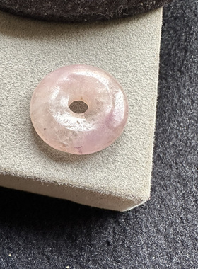 醒走 天然舒俱来老料高冰种玻璃体冰粉色冰透平安扣子吊坠