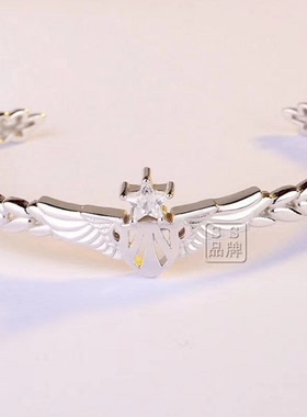 纯银军人老婆生日七夕礼物手链