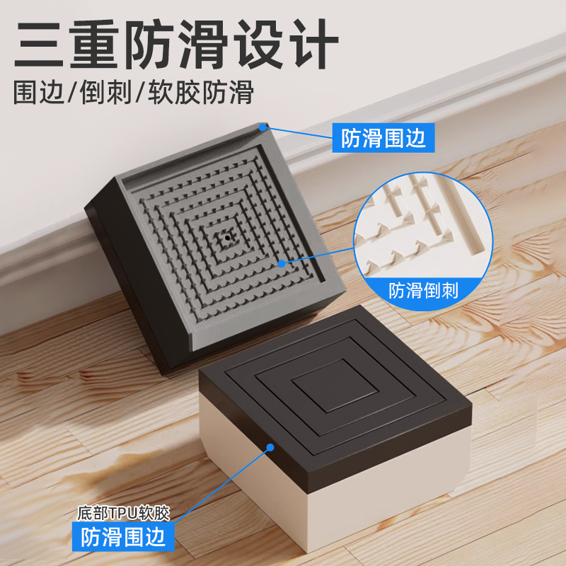 拖把池垫高块家具脚垫电视柜支撑脚洗衣机垫高底座静音桌子增高垫 - 图1