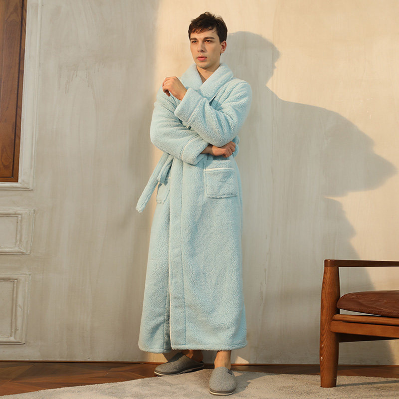 双面加厚款男士2022年秋冬款睡袍 罗米顿睡袍/浴袍