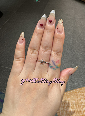 有颗星星女S925银可爱小星星戒指