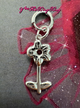 有颗星星女S925银小花项链吊坠