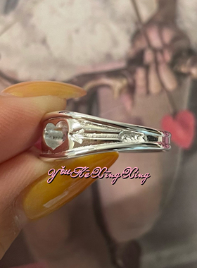 有颗星星女S925轻奢甜酷爱心戒指