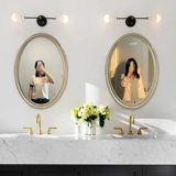 Ретро круглое настенное зеркало, французский ретро стиль, в американском стиле