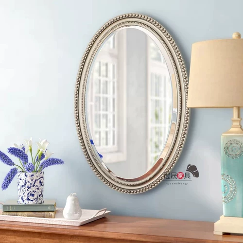 Ретро круглое настенное зеркало, французский ретро стиль, в американском стиле