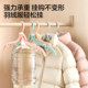 Folding clothes hanger with clip