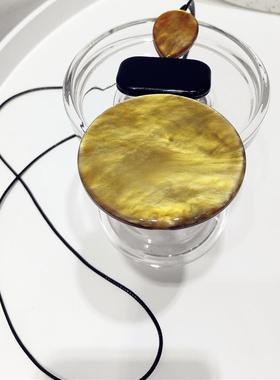 亚克力圆形长方形几何可调节项链