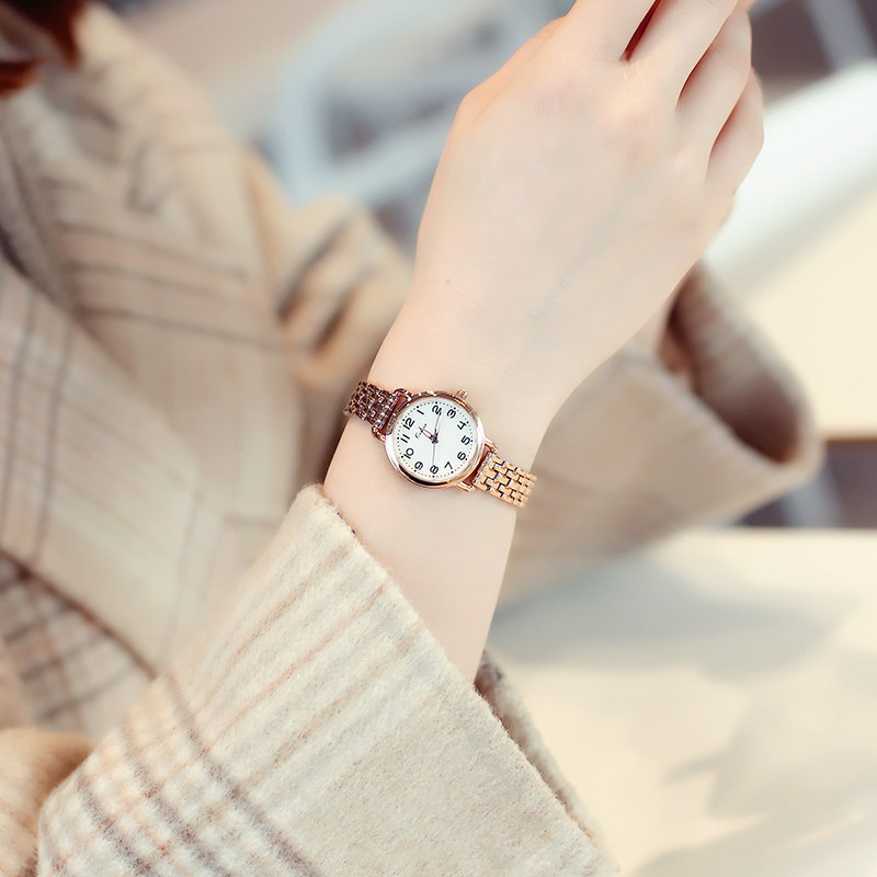 小众ins风女士简约气质学生手表 金米欧惠朋国产腕表