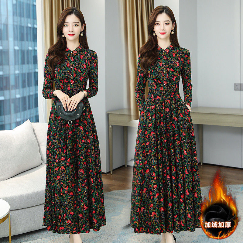 春秋装2020年新款女流行的连衣裙子 hmiu韩缪连衣裙