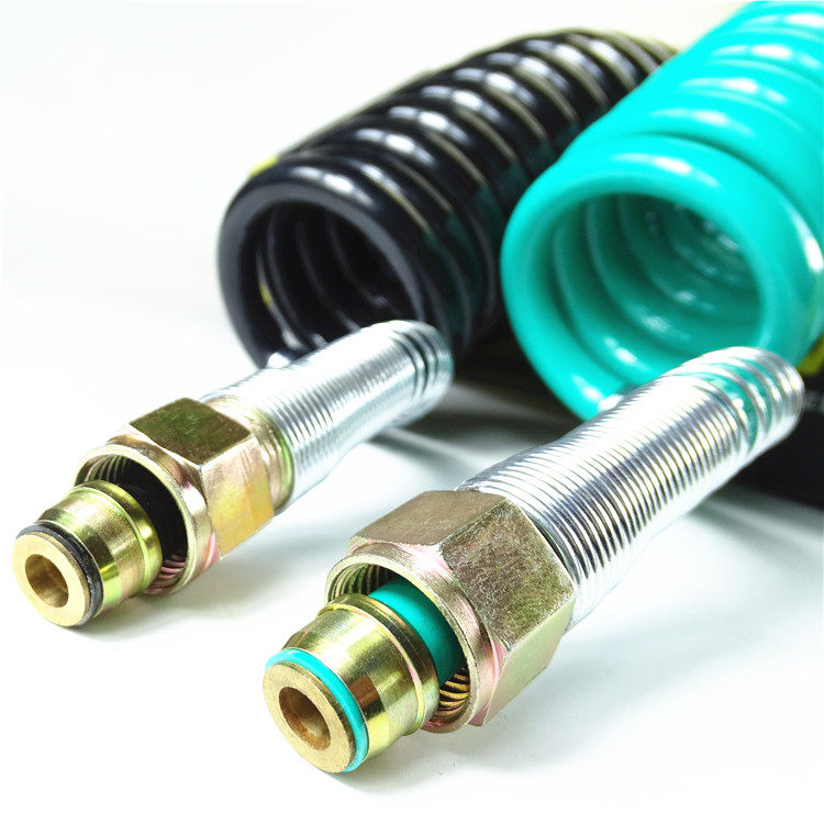 挂车刹车气管适配东风天龙解放牵引车防爆管弹簧螺旋管半挂连接管